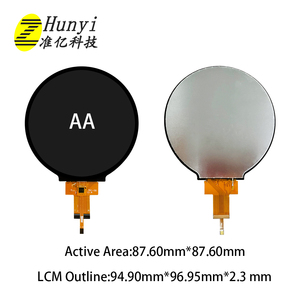 Nhà Máy Giá Thông tư 3.4 inch 800*800 vòng TFT <span class=keywords><strong>LCD</strong></span> hiển thị mipi giao diện xem đầy đủ góc với <span class=keywords><strong>Touch</strong></span> Panel cho bảng điều khiển POS - Product Image 6