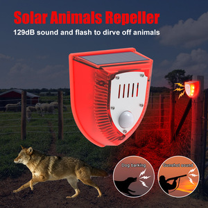 Nhà Máy Bán buôn ngoài trời năng lượng mặt trời động vật Repeller không thấm nước cảm biến chuyển động với Dog Bark & gunshot âm thanh và flash răn đe - Product Image 2