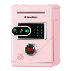 Sáng Tạo Tiền Gửi ATM Âm Nhạc Tự Động Tiền Cuộn Giấy Máy Hút Mật Khẩu Khóa An Toàn An Toàn Trẻ Em Tiền Gửi Tiền Ngân Hàng - Product Image 3
