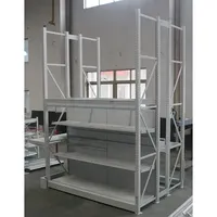 Stockage en entrepôt Support à palettes en métal empilable double face Luminaires de magasin Rayonnage deux en un