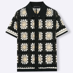 <span class=keywords><strong>Polo</strong></span> da <span class=keywords><strong>Uomo</strong></span> in Maglia Traforata Traspirante con Colletto e Bottoni, Manica Corta, Stile Casual - Product Image 2