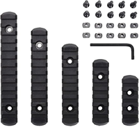bowei Kit de base standard multi-emplacements en nylon, 5 pièces, accessoires de base de montage à 5/7/9/11/13 emplacements avec 10 écrous en T, vis et 1 clé Allen