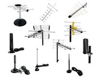 Antenne TV Yagi extérieure à gain élevé, antenne numérique HDTV UHF VHF longue portée pour la réception DVB-T DVB-T2