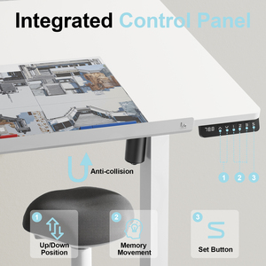 3-in-1 Multi-Purpose Desk, Electric Standing Desk,Drafting <strong>Table</strong>, Dry-Erase Whiteboard - Product Image 6