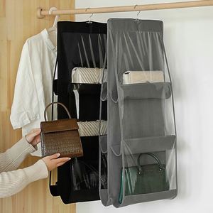 Trousse de Toilette Suspendue en Tissu Non Tissé pour Hommes, Organisateur de Voyage pour Portes et Murs, Sac de Rangement Cosmétique en Plastique - Product Image 1