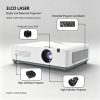 Proyektor Laser 2K 3LCD 3300 Lumens 300-Inci untuk Home Theater dengan Zoom 1.2X, Keystone, HDMI & Daya Tahan 30000 Jam