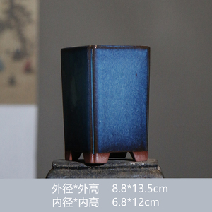 Macetas de Arcilla Morada Yixing para Orquídeas, Cuadradas y Hexagonales, Estilo Japonés Antiguo - Product Image 3