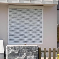 Conception de porte à persiennes en aluminium Volet roulant électrique automatique Fenêtre Pare-soleil creux