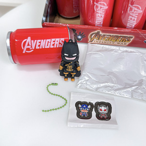 Durevole cartone animato Marvel pipistrello di ferro Spider Man scatole cieche all'ingrosso giocattoli Capsule per bambini Action figure portachiavi per auto ciondolo chiave - Product Image 5
