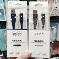 Câble de charge rapide USB-A vers Type-C SD-191 3A 1M avec gaine métallique tressée pour iPhone 6/7/X/13/14/15/16 IOS