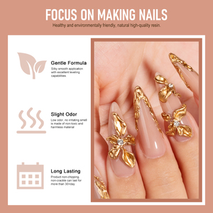 طلاء أظافر جل مخصص للرسم بتأثير الألوان المائية المتفتحة والمعدنية الرخامية القديمة لطلاء الأظافر بالأشعة فوق البنفسجية - Product Image 4