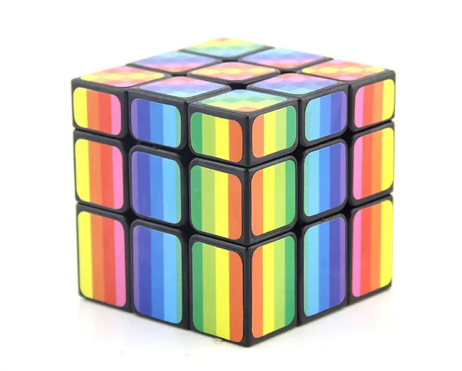 FanXin Rainbow Color Mirror 3x3x3 Magic Cube 3x3 Professional Speed Puzzle Twisty Brain Educational Toys