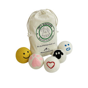 手作り天然ニュージーランドウールドライヤーボール用卸売り再利用可能で衣服のしわを減らす - Product Image 2