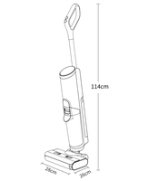 Aspirateur vertical sans fil moderne automatique pour usage domestique et hôtelier, avec moteur sans balais, pour aspiration humide et sèche - Offre spéciale