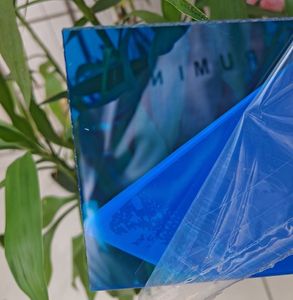 PC <span class=keywords><strong>Polycarbonate</strong></span> 2mm rắn phẳng rõ ràng màu xanh hun khói hiện đại bền tấm lợp - Product Image 3