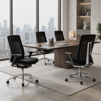 Chaise de bureau Vaseat de qualité commerciale à dossier haut, avec appui-tête réglable et soutien lombaire, ergonomique haut de gamme, pour les acheteurs de matériel de bureau