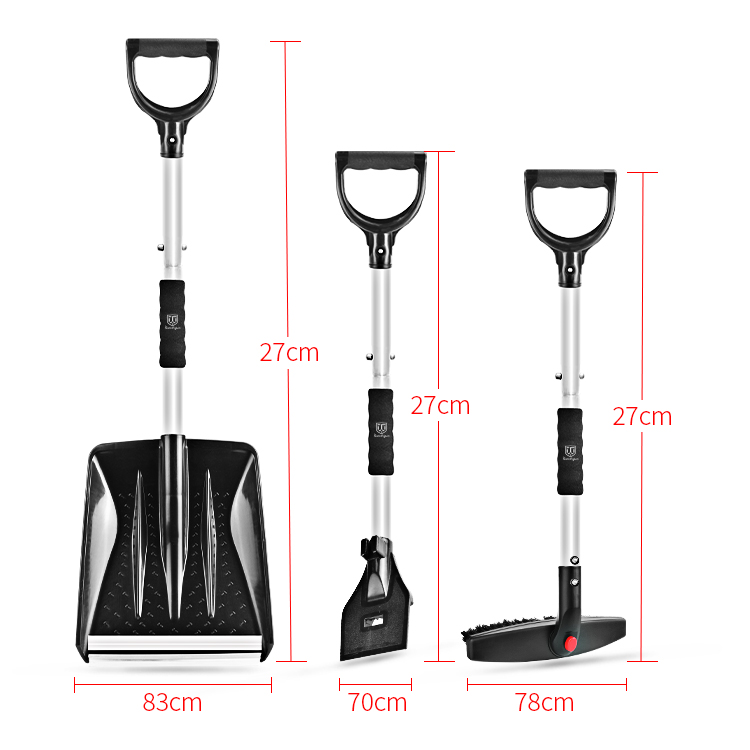 Ice Scraper Adjustable Aluminum Alloy Handheld