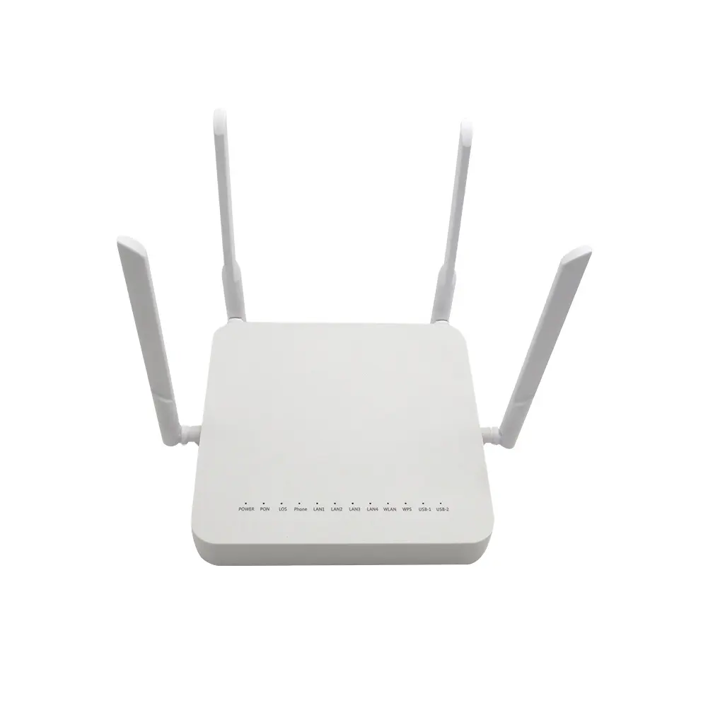 GPON ONU ONT F680 V1.1 GPON UPC ONU 4GE + 1 סירים + 2.4G WIFI + 5G WIFI 5DB 4 5DB אנטנה תואם אופטי רשת מסוף