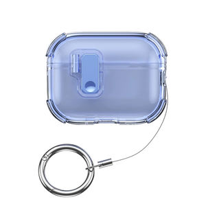 Housse de sécurité pour écouteurs pour Airpod <span class=keywords><strong>Pro</strong></span> 3 étui couleur <span class=keywords><strong>Orange</strong></span> Transparent avec sangle crochet étui de protection pour <span class=keywords><strong>AirPods</strong></span> 4 3 2 - Product Image 6