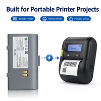 Paket Baterai PSE CE 7.2V 2550mAh 18650 2S1P NMC 3C Discharge Kontak Pogo Pin Untuk Printer Barcode PDA Scanner OEM