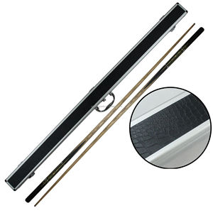 Boîtier de queue à neuf billes <span class=keywords><strong>en</strong></span> alliage d'aluminium <span class=keywords><strong>1</strong></span>/2 Pellet Aluminium Rod Box Cue Case - Product Image 5