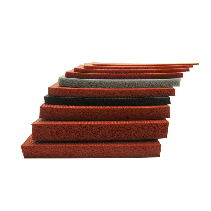 Keo Cao Temps Chống Lại Red Sheet Closed Cell Silicone Sponge Tấm Cao Su Bọt Silicone