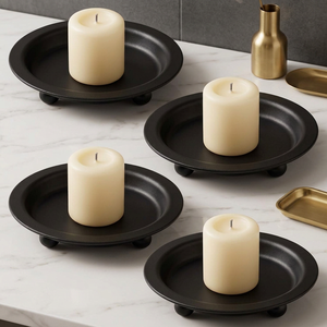 Porte-bougie en métal pour décoration intérieure, centre de table pour salle à manger, salon, mariage, Diwali, décoration festive, usage au bureau - Product Image 3
