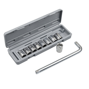 10 Piece <b>Socket</b> Tool Set 1/4 In Drive <b>Ratchet</b> Wrench Kit For Home Auto Repair - Product Image 4