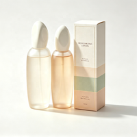 Botella de Vidrio de Lujo de 30 ml con Forma Única Personalizada para Loción, Base de Maquillaje y Crema Hidratante, Envase de Vidrio para Cosméticos y Cuidado de la Piel