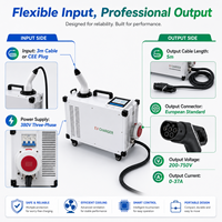 Chargeur rapide portable et mobile DC 15 kW CCS2 2026 pour véhicules électriques sans batterie