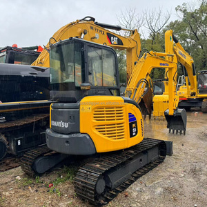 Mini-excavatrice sur chenilles Komatsu PC55MR d'occasion, équipement de construction compact - Product Image 1