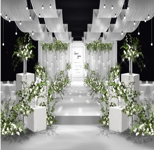 Rèm trần đám cưới rộng 75cm, 35 màu, chất liệu chiffon, dùng trang trí vòm, rèm voan cho tiệc cưới, lễ cưới, trang trí đám cưới - Product Image 2