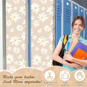 Casier à papier peint de marguerite élégante de couleur bricolage personnalisé décor magnétique amovible pour l'école et le bureau - Product Image 5