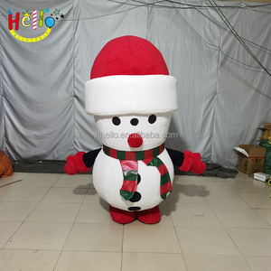Giáng sinh đường phố diễu hành <span class=keywords><strong>Inflatable</strong></span> đi bộ trang phục <span class=keywords><strong>Inflatable</strong></span> <span class=keywords><strong>Snowman</strong></span> trang phục cho quảng cáo - Product Image 5