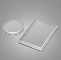 Couverture de lentille en verre saphir optique avec revêtement antireflet, tailles personnalisées OEM pour applications à haute température et haute dureté