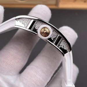 2026 New White Ceramic 0701 Style Luxury Fashion Women's <b>Watch</b> High Quality Rubber Band Sapphire Crystal <b>Mechanical</b> Waterproof - Product Image 4
