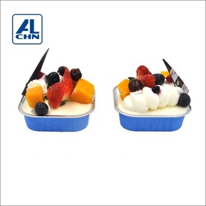 Contenedores Cuadrados de Aluminio PET Reciclables de 4.2oz, Mini Moldes para Hornear, Certificados ISO9001/14001, para Repostería, Muffins y Pasteles para Bodas - Product Image 5
