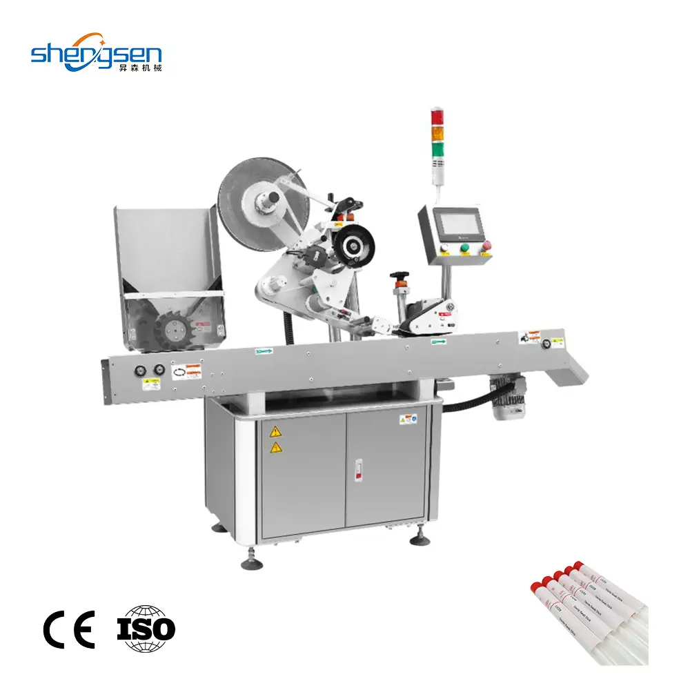 Automatic Chemical Industry Horizontal Soft Tube Syringe Applicator Labeling Machine