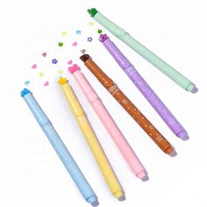 Juego de Marcadores Fluorescentes Mini de 12 Colores Pastel Naranja, Marcadores y Resaltadores con Cabeza de Sello, Venta al Por Mayor - Product Image 1