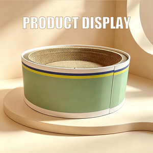 Rascador de Papel Corrugado Ecológico Personalizado, Cama Redonda para Gatos, Tabla para Rascar - Product Image 6
