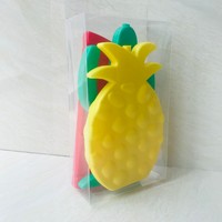 Nouvelles glacières en gel en forme d'ananas personnalisées, écologiques, pour la conservation au froid des aliments en extérieur