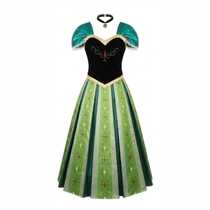 Costume da Principessa Frozen per Halloween, Abito da Incoronazione di Anna, Taglia S-XXL - Product Image 4