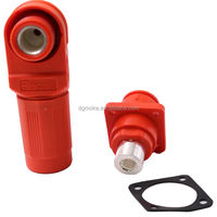 Prise de courant à angle droit 12mm 250A-400A HV connecteur de batterie stockage d'énergie Contact en cuivre avec matériau de boîtier PC