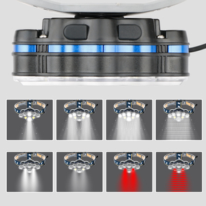 Lampe frontale portable d'extérieur à 8 LED super lumineuses, étanche IP65, rechargeable par USB, avec base <span class=keywords><strong>G9</strong></span> et faisceau réglable - Product Image 5