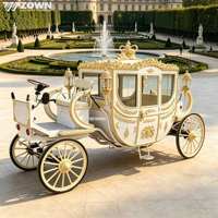 Équipement de divertissement en plein air, chariots à chevaux, tourisme, calèche royale électrique à chevaux à vendre