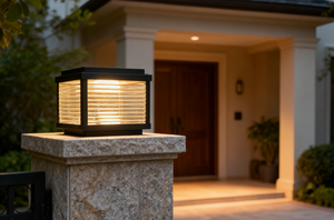 חיצוני הוביל סולארי אור אלומניום אור צבעוני שחור IP65 עמיד למים 5 וואט לחצר וילה מלון שערים ראשי - Product Image 2