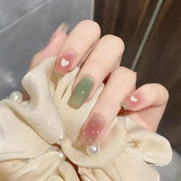 Faux ongles artificiels en acrylique, marque privée, vente en gros, fournisseur de luxe, ongles à presser, 24 pièces, design réutilisable