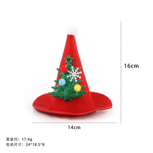 Chapeau de Noël pour animaux Yisi, rouge, motif Père Noël, renne, pingouin, costume de fête pour chien et chat, chapeau décoratif d'hiver pour animaux - Product Image 5