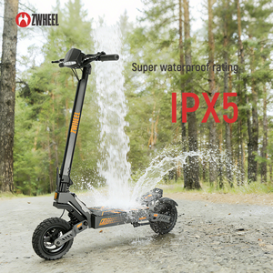 ZWHEEL ZSI1 Electric Scooter – steel <b>frame</b> + front and rear suspension, durable and comfortable to ride - Product Image 6