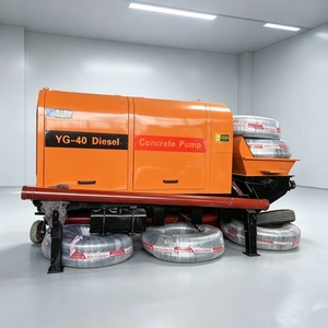 Mini-pompe à béton diesel à faible taux de panne pour les petits travaux de réparation municipale et de construction - Product Image 2